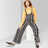 Striped Strappy Scoop Neck Jumpsuit - Wild Fable