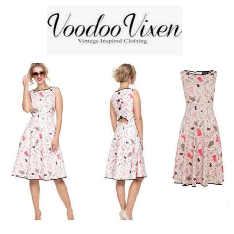 Jacqueline Paper Doll Swing Dress!👗by Voodoo Vixen